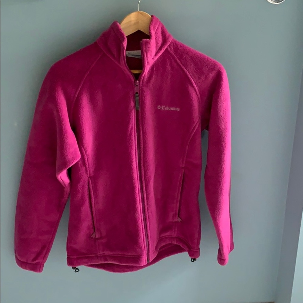 Columbia fleece jacket, medium wear.